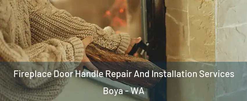 Fireplace Door Handle Repair And Installation Services Boya - WA