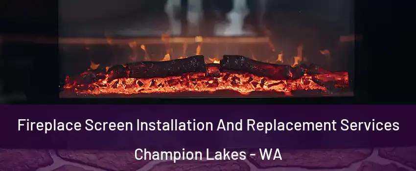Fireplace Screen Installation And Replacement Services Champion Lakes - WA