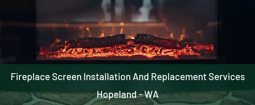 Fireplace Screen Installation And Replacement Services Hopeland - WA