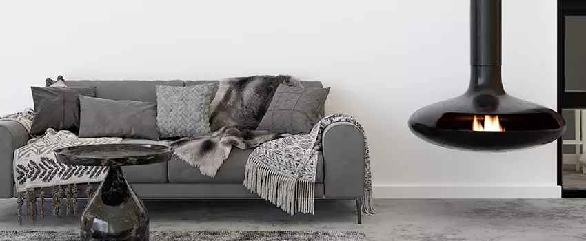Circular Hanging Fireplace Installation Services in Perth, WA
