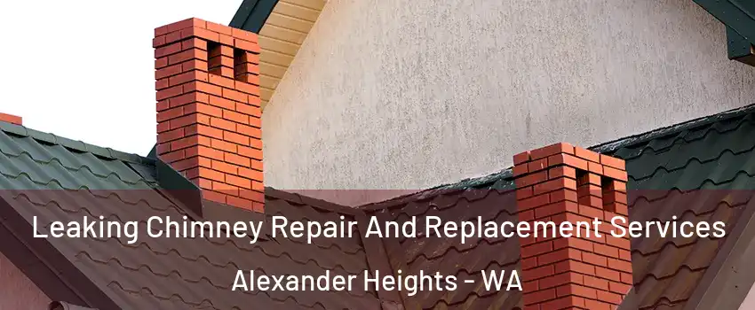 Leaking Chimney Repair And Replacement Services Alexander Heights - WA