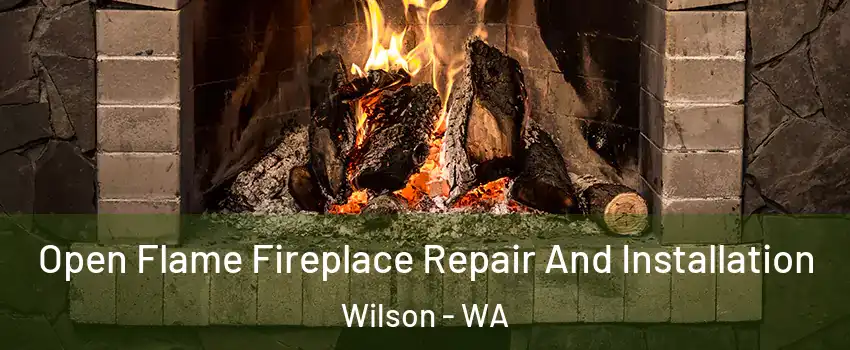 Open Flame Fireplace Repair And Installation Wilson - WA